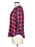 Koch 100% Rayon Plaid Pink 3/4 Sleeve Blouse Size L - photo 5