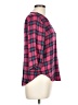 Koch 100% Rayon Plaid Pink 3/4 Sleeve Blouse Size L - photo 4