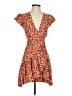 XIX Palms Print Red Cocktail Dress Size S - photo 1