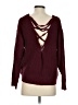 Unbranded Solid Burgundy Pullover Sweater Size 4 - photo 2