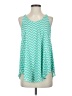 Tyche Teal Sleeveless Blouse Size S - photo 1
