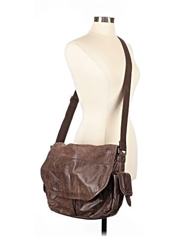 Cole Haan Leather Messenger (view 2)