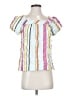 J.Crew 100% Cotton Stripes Pink Short Sleeve Blouse Size XS - photo 1