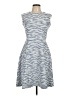 Chetta B Stripes Blue Casual Dress Size 8 - photo 1