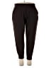 Quacker Factory Solid Black Brown Active Pants Size XL - photo 1