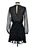 Mi ami 100% Polyester Polka Dots Black Blue Cocktail Dress Size S - photo 2