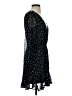Mi ami 100% Polyester Polka Dots Black Blue Cocktail Dress Size S - photo 4