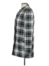 ASOS 100% Polyester Plaid Black Gray Coat Size 4 - photo 5