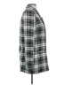 ASOS 100% Polyester Plaid Black Gray Coat Size 4 - photo 4
