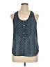 Vanilla Star 100% Polyester Blue Sleeveless Blouse Size XL - photo 1