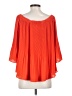 Vince Camuto 100% Polyester Orange 3/4 Sleeve Blouse Size S - photo 2