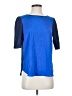 Cremieux Color Block Blue 3/4 Sleeve Top Size S - photo 1