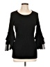 Design History Black 3/4 Sleeve Top Size L - photo 1