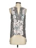 BCBGMAXAZRIA Silver Sleeveless Blouse Size XS - photo 1