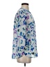 Not Your Daughter's Jeans Floral Blue 3/4 Sleeve Blouse Size S - photo 4