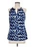 MICHAEL Michael Kors Blue Sleeveless Blouse Size M - photo 1