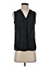 Vince Camuto 100% Polyester Polka Dots Black Sleeveless Blouse Size XXS - photo 1