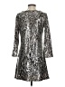 Isle Apparel 100% Polyester Animal Print Silver Casual Dress Size S - photo 2