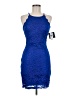 By & By 100% Polyester Blue Cocktail Dress Size 7 - photo 1