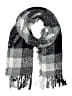 Assorted Brands 100% Polyester Plaid Gray Black Scarf One size - photo 1