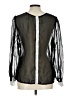 Voice 100% Polyester Black Long Sleeve Blouse Size L - photo 2
