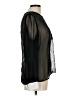 Voice 100% Polyester Black Long Sleeve Blouse Size L - photo 4