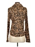 Olivaceous Animal Print Brown Long Sleeve Blouse Size S - photo 2