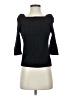 Ann Taylor Black 3/4 Sleeve Top Size XXS - photo 1