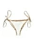 SOFIA Animal Print Gold White Swimsuit Bottoms Size S - photo 1