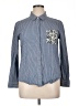 Thakoon Blue Long Sleeve Button-Down Shirt Size XL - photo 1