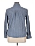 Thakoon Blue Long Sleeve Button-Down Shirt Size XL - photo 2