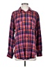Pilcro Plaid Purple Long Sleeve Button-Down Shirt Size XXS - photo 1
