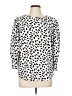 MELLODAY Animal Print White 3/4 Sleeve Blouse Size L - photo 1