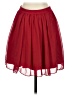 B. Darlin 100% Polyester Solid Red Formal Skirt Size 4 - photo 2