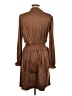 Tommy Hilfiger 100% Polyester Solid Brown Casual Dress Size 10 - photo 2