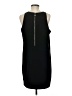 Oleg Cassini 100% Polyester Solid Black Casual Dress Size 8 - photo 2