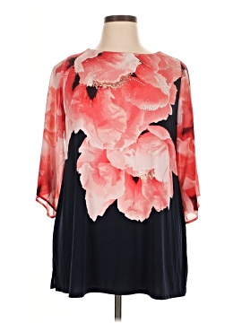 Jm Collection 3/4 Sleeve Blouse
