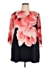 JM Collection Pink 3/4 Sleeve Blouse Size 0X - photo 1