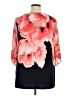 JM Collection Pink 3/4 Sleeve Blouse Size 0X - photo 2