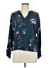 Jennifer Lopez Teal 3/4 Sleeve Blouse Size M - photo 1
