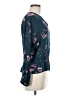 Jennifer Lopez Teal 3/4 Sleeve Blouse Size M - photo 4
