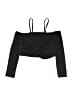 Shein Black Long Sleeve Top Size 7 - photo 1