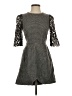 Ellery 100% Wool Tweed Gray Cocktail Dress Size 4 - photo 1