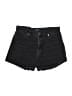 Aero 100% Cotton Black Denim Shorts Size 8 - photo 1
