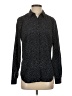 Talbots 100% Polyester Polka Dots Black Long Sleeve Blouse Size S - photo 1