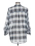 G Collection 100% Polyester Plaid Blue 3/4 Sleeve Blouse Size L - photo 2
