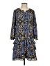 Ann Taylor LOFT 100% Polyester Paisley Blue Casual Dress Size XS - photo 1