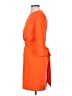ASOS 100% Polyester Solid Orange Cocktail Dress Size 0 - photo 5