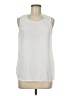 Halogen 100% Polyester White Sleeveless Blouse Size M - photo 1