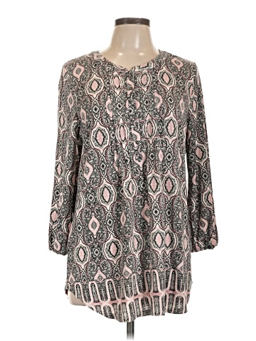 Rose + Olive 3/4 Sleeve Blouse (view 1)